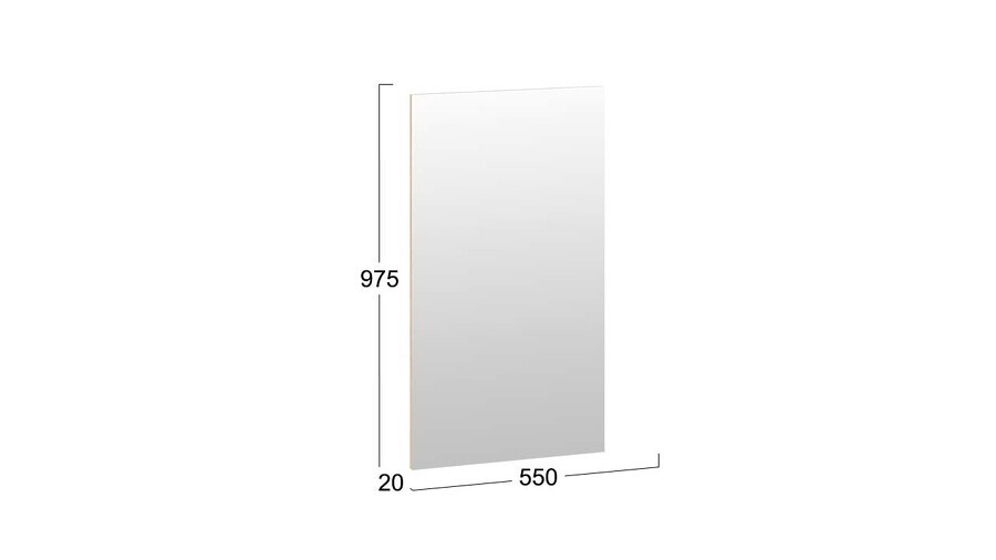Зеркало навесное «Хилтон» Исп.2.1 - Дуб Крафт золотой #303.004.000